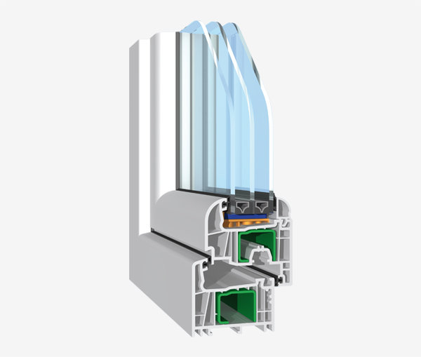 PVC prozori Salamander — stolarija ugradena na fasadi u Bihaću, MAJ COMMERCE